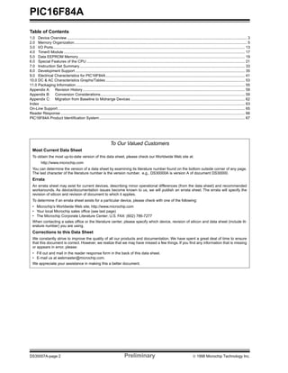 16f84a datasheet | PDF