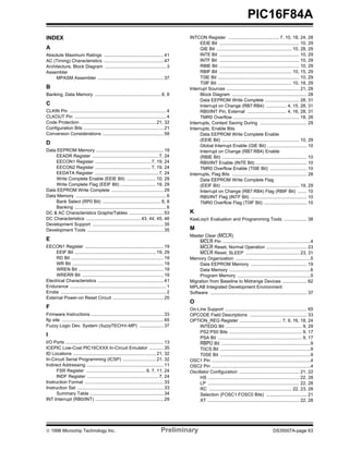 16f84a datasheet | PDF