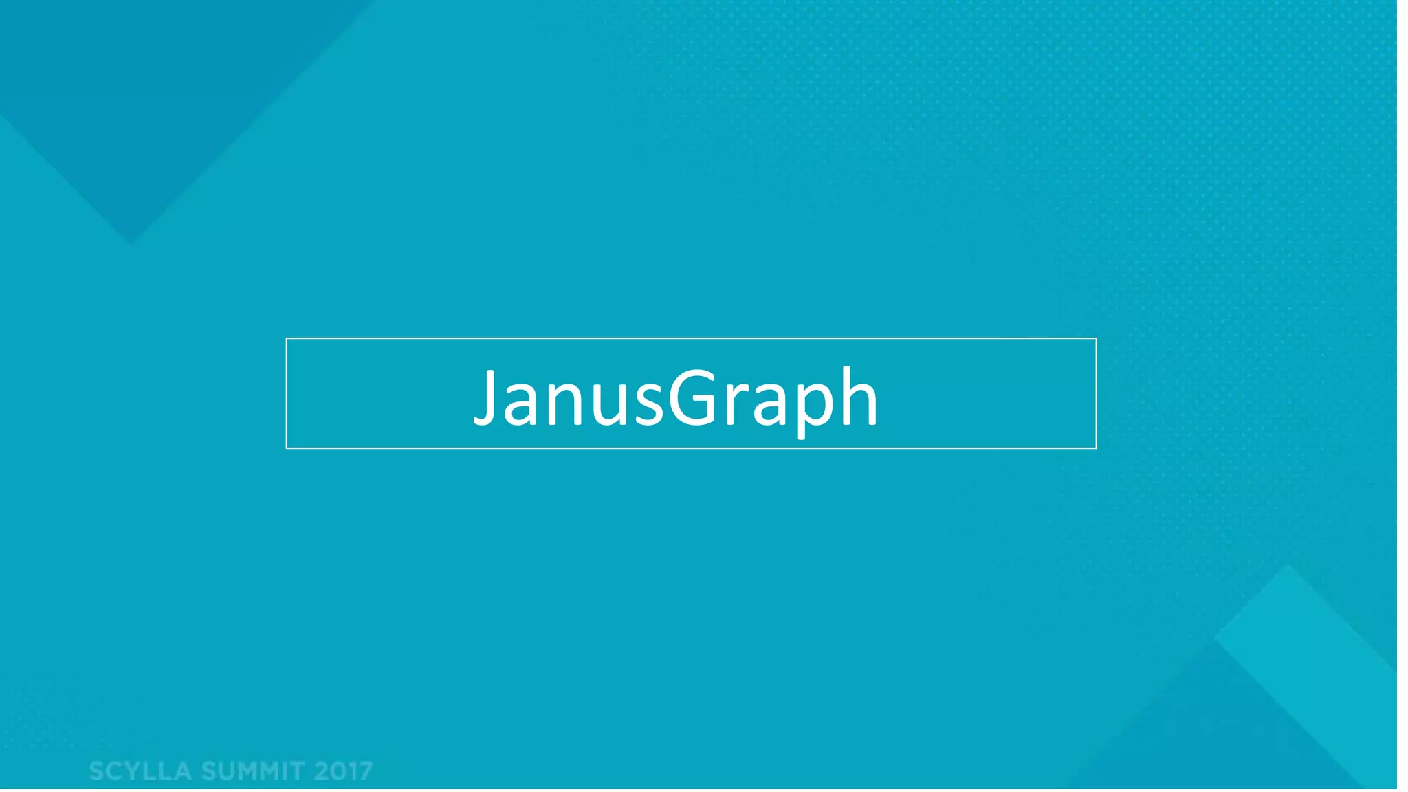 PRESENTATION TITLE ON ONE LINE
AND ON TWO LINES
First and last name
Position, company
JanusGraph
 