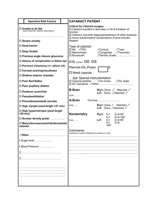 16 FORM - Cataract -Phacoemusification.docx