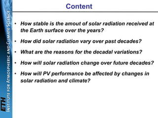 Long term trends of solar radiation | PDF