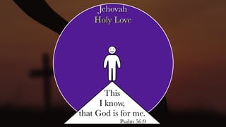 Holy Love
Jehovah
This
I know,
that God is for me.
Psalm 56:9
 