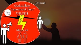 Jehovah
God is Holy
“Separated & Pure”
Man’s sin
WRATH
j
u
d
g
m
e
n
t
 