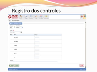 Registro dos controles

 