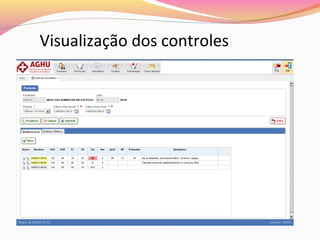 Visualização dos controles

 
