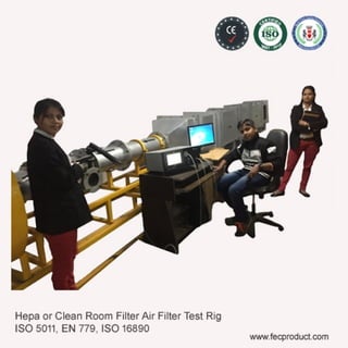 16) hepa or clean room filter air filter test rig iso 5011, en 779, iso 16890 copy