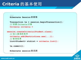 16 hibernate criteria查询 | PPT