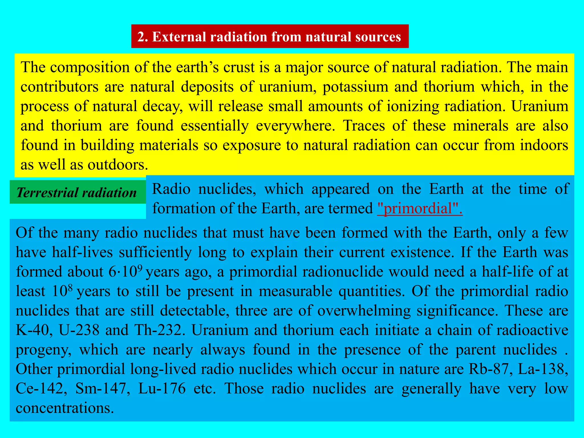 18 HM-- RADIATION SOURCES -NATURAL AND MAN MADE | PPTX