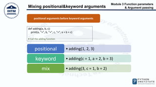 Python PCEP Function Parameters | PPT