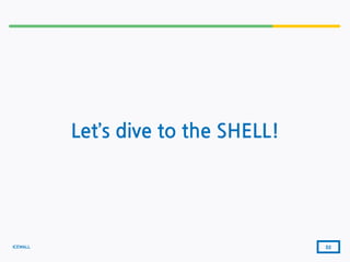 ICEWALL
Let’s dive to the SHELL!
52
 