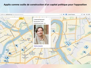 Applis comme outils de construction d'un capital politique pour l'opposition
