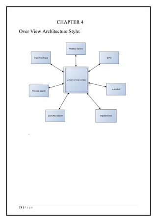 19 | P a g e
CHAPTER 4
Over View Architecture Style:
.
 