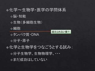 超えられない壁？
 