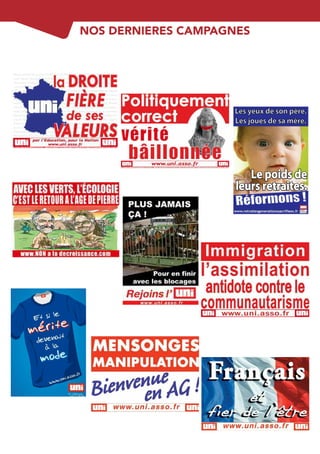 NOS DERNIERES CAMPAGNES
 