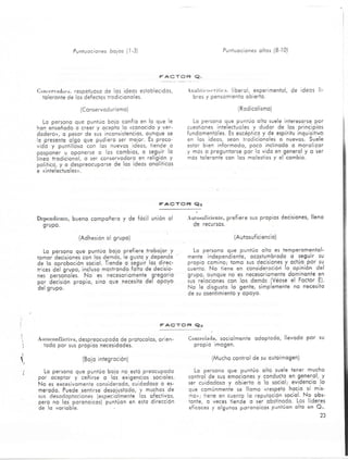 16 Factores de la Personalidad