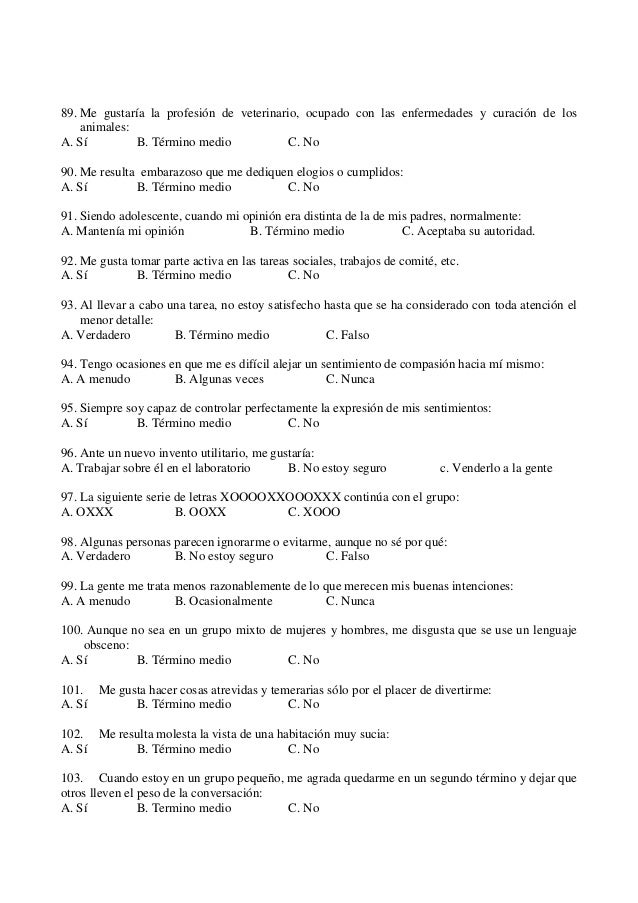 16 pf test de personalidad