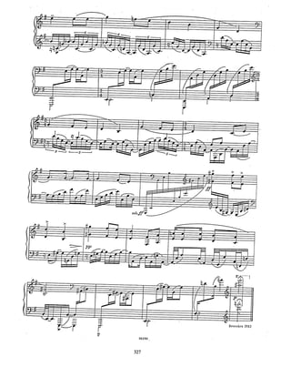 27       C7                             harmonia quartal




                                                                                                                 harpejos
                                                                                                                 quartais

             31
                       Em                                                C7+ harmonia quartal Em7/A Em/D


                                   7a.                        7a.

                                                                                       harmonia quartal
            34
                  Em7           C7+/E                G          G6                     harpejada no baixo


                                                                                           D/F#
                                                                                                   6


            38     G            D/F#                          40
                                             Em7                     Esus             E




                  E7        G           E
            41                                                                  Am
                                                         Asus4/7                              G         F
contraste
e
dubiedade                                                     13



                                            46
                  E                              E                                        Bm/F#             Esus(b9,#11)
                                                         4#          E

                                                                                                            dois trítonos
                                                                                                            sobrepostos

                                                                                                            pontuação
                                                                                                            tímbrica


                                                                         Pedal em E com incluindo uma
                                                                         e xpansão harpejada da 9a.


                                                               257
 