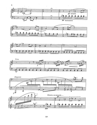 extensão do procedimento anterior
      13
                                                                    Bbm     parte 1 da frase


              Fm(7+,9_#8)



                                                                             Gb7+     F
             16                     F7/A              Gm7


                                            parte 2 da frase
                                                                                                   dubiedade
                                                                                                   harmônica;
                                                                                                   sequencia
             19   Ebm                          Ebm             Db         Cm           Bm          melódica
                                                                                                      em
                                                                                                   Bm menor
                  parte 3 da frase                                                                 harmônica

                                                                                                   dubiedade
                                                                                                   por
                           lá#,do#,mi=A#o         tríade diminuta    C(omit3) 9                    enharmonia
                  22
            Am                                                                                     e por
reminiscências                                                                                     contraste
harmônicas =                                            3a.
                                                                                                   modal M/m
pedaços
de harmonias

                                                                                                sobreposição
                                                               F#
harpejos intercalados por duas ou mais harmonias                    C (9)           Fsus#3/A#   do nexo
                                                                                                harmônico
      24                                                                                        e dubiedade

                                                                                                  harmonias
                                                                                                  quartais


                                    5a
                               5a                    Bbm
        25                5a

                  4a 4a                     2a.
                                            menor
harmonia
quartal
                                           Bb/E
                                                                     repetição e ou
                                                                     colagem de
                                                                     material já
                                                                     apresentado
                                                         261
 