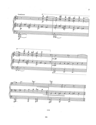 14                        superposição de materiais em tons diferentes

                           B




E



     E

                                               A




                                              mi
                                                               D/F#
16


                                                   dualidade A x Am


                                     A / Am

                                                   Bb                 cromatismo em
          D
                                                                         oitavas
                    mi b            A / Am
                                                   dualidade A x Am
18



                                         Em




              cromatismo em                             Bm
                 oitavas




                                   285
 