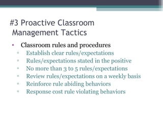 16 proactive classroom management