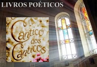 ESCRITOR: Salomão
DATA: 965 a.C.
TÍTULOS:
Cantares de Salomão, Cânticos, Cânticos dos Cânticos
Grego A/sma a/jsmavtwn-Asma asmátôn
(CÂNTICO DOS CÂNTICOS)
Hebraico ~yiryiv;h ryiv-Shir ha'shirim
(O MELHOR DOS CÂNTICOS)
CANTICOSCANTICOS
 