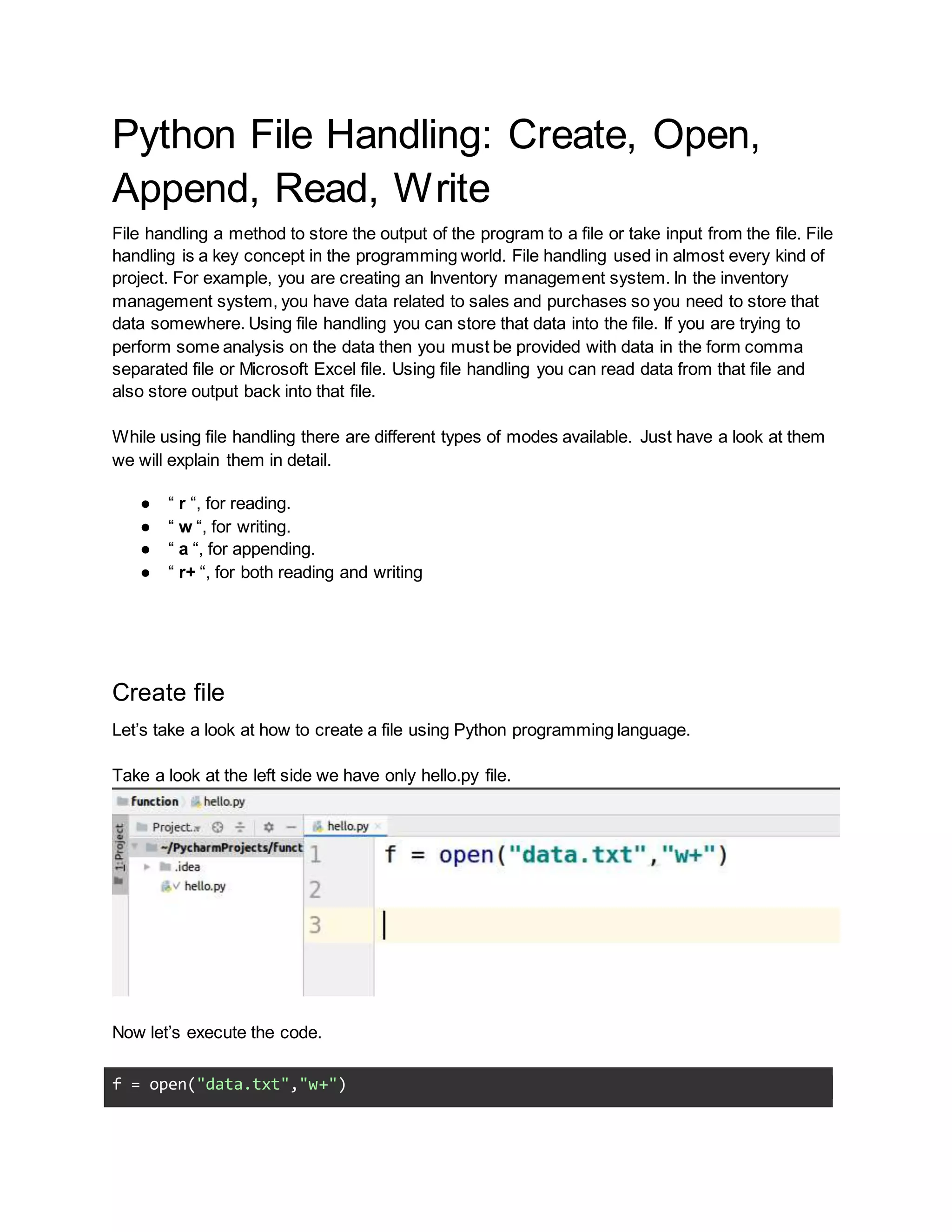 python file handling | PDF