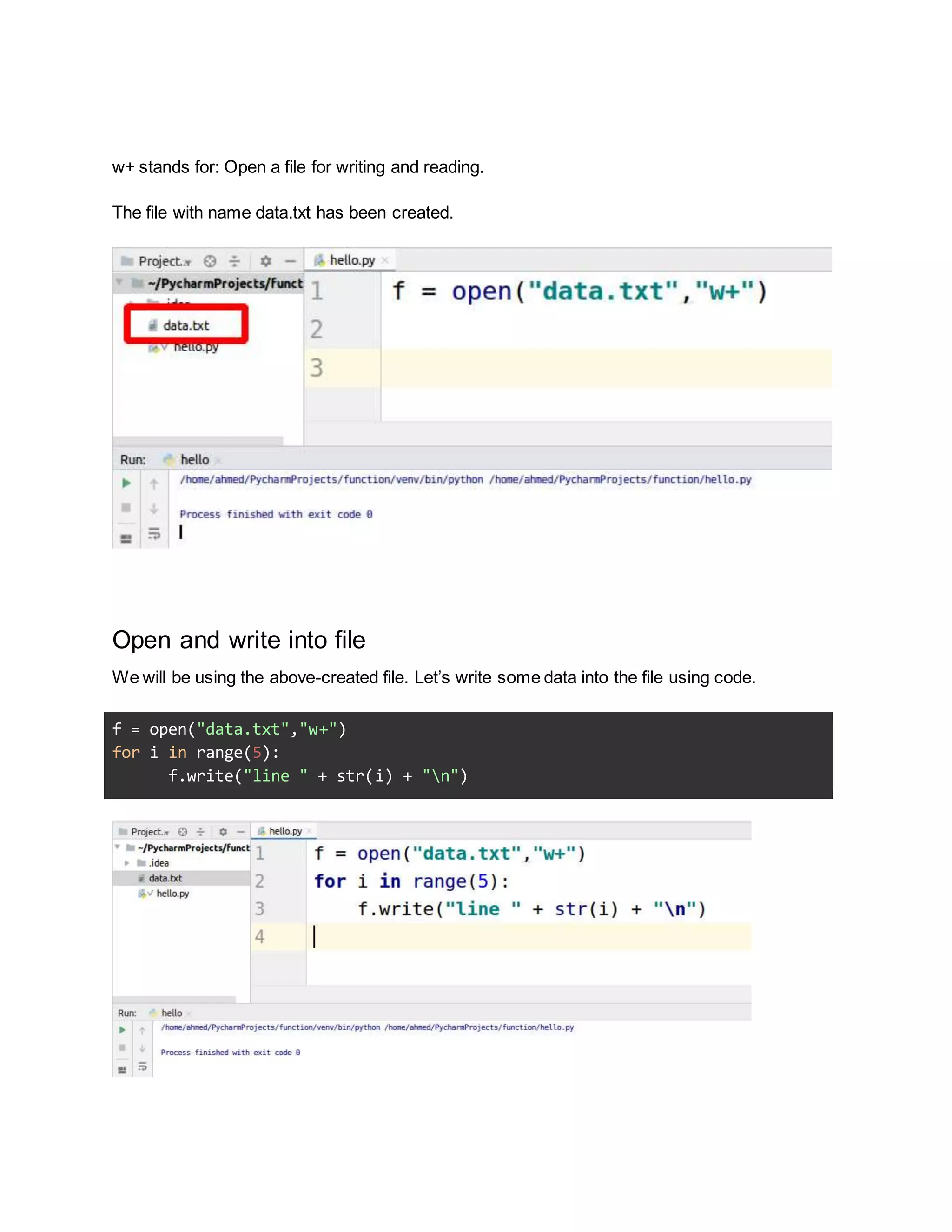 python file handling | DOCX