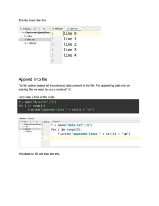 python file handling | DOCX
