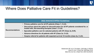 Palliative Care for Patients with Heart Failure | PPTX