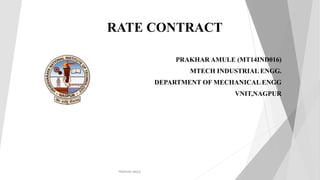 rate contract | PPTX