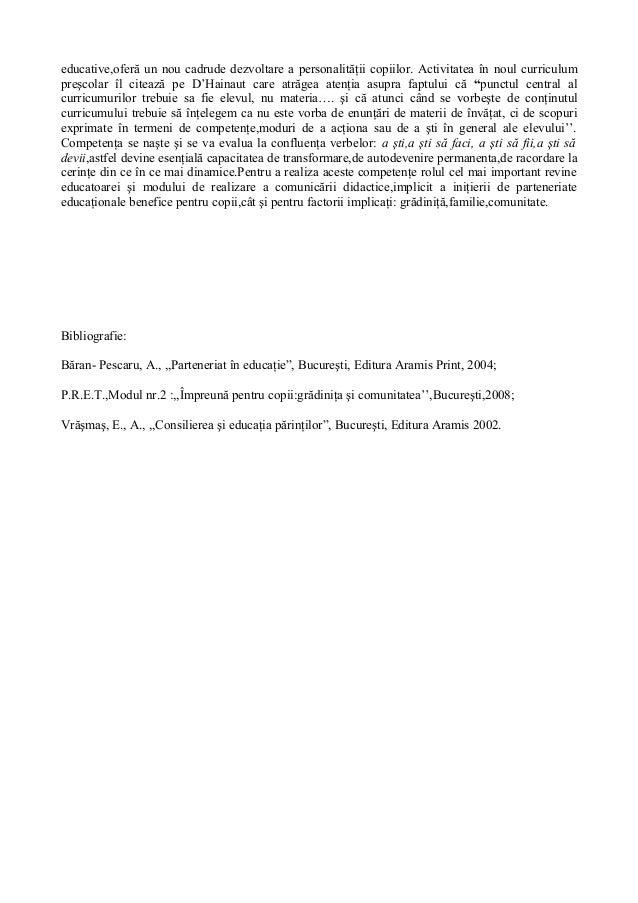 Educatia Pentru Societate In Gradinita Referat
