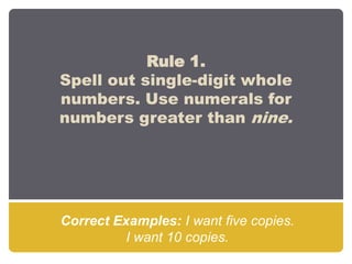 16 Rules For Writing Numbers | PPTX | Business Accounting & Finance ...