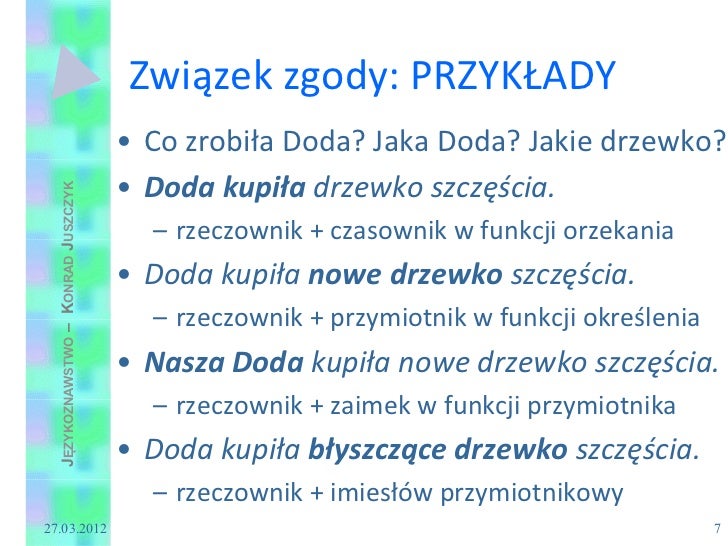 Składnia: związki składników syntagm