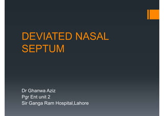 Septu Comprehensive Overview of Deviated Nasal Septum: Anatomy, Diagnosis ...