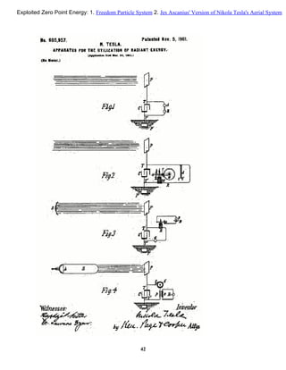 42
Exploited Zero Point Energy: 1. Freedom Particle System 2. Jes Ascanius' Version of Nikola Tesla's Aerial System
 