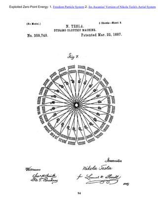 94
Exploited Zero Point Energy: 1. Freedom Particle System 2. Jes Ascanius' Version of Nikola Tesla's Aerial System
 