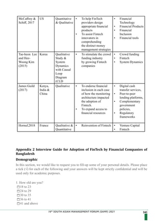 Adoption and Impact of FinTech in Bangladesh's Financial Sector | PDF