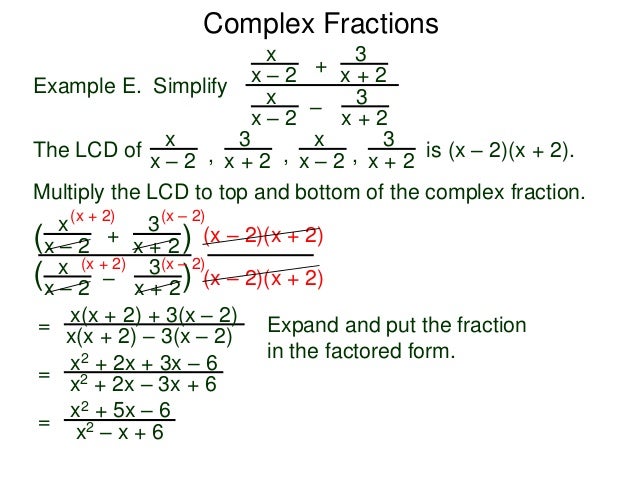 16 The Multiplier Method For Simplifying Complex Fractions 16 The Multiplier Method For Simplifying Complex Fractions