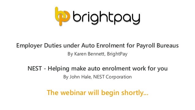 employer duties under auto enrolment for payroll bureaus guest spea payroll duties