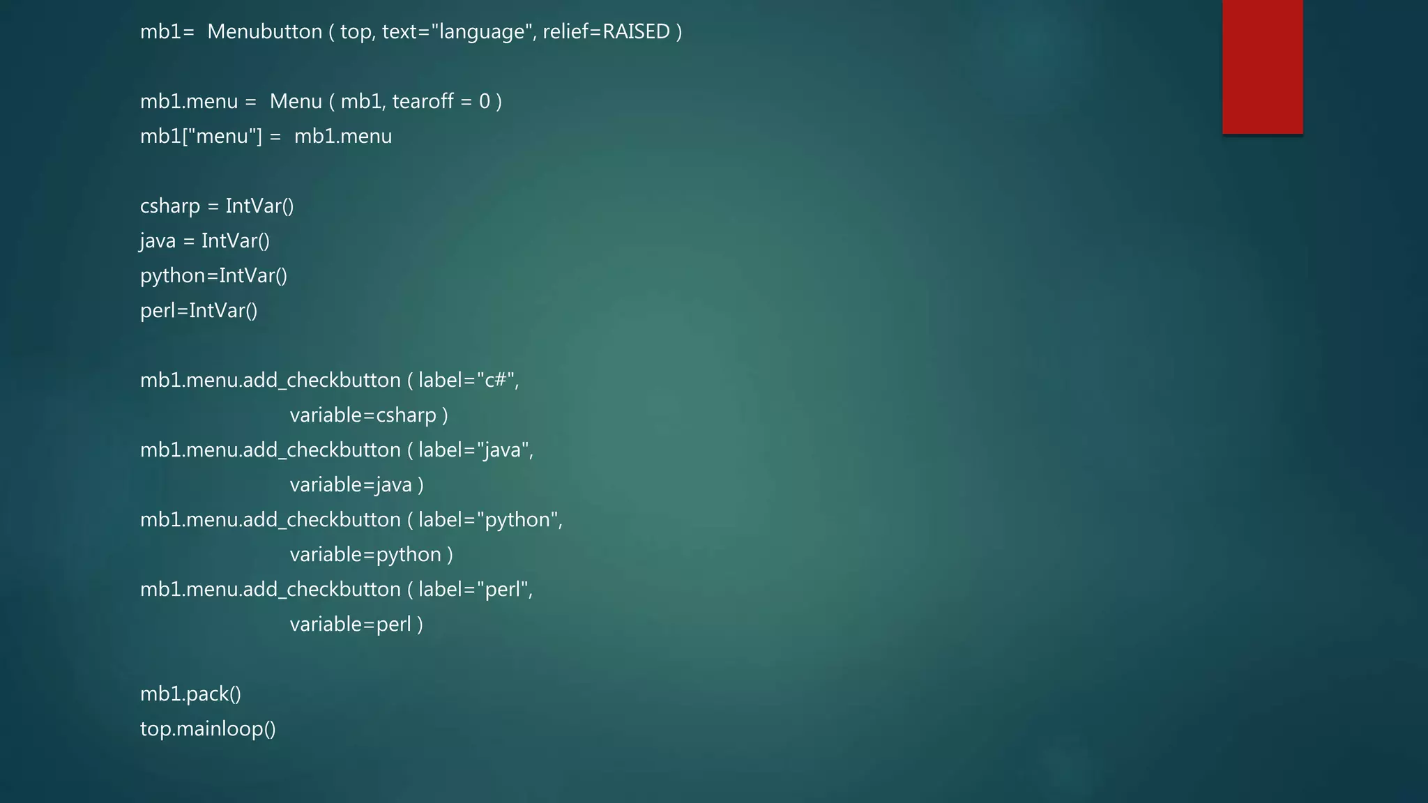 16th session python seventh gui | PPT