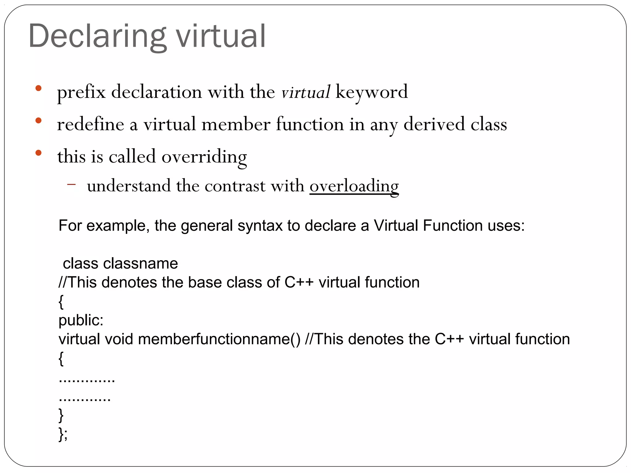 16 virtual function | PPT