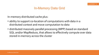 • scale your application 
• share data across cluster 
• partition your data 
• balance the load 
Hazelcast in a Nutshell 
Hazelcast Use Cases 
 