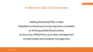 Hazelcast in a Nutshell 
Hazelcast Features 
 