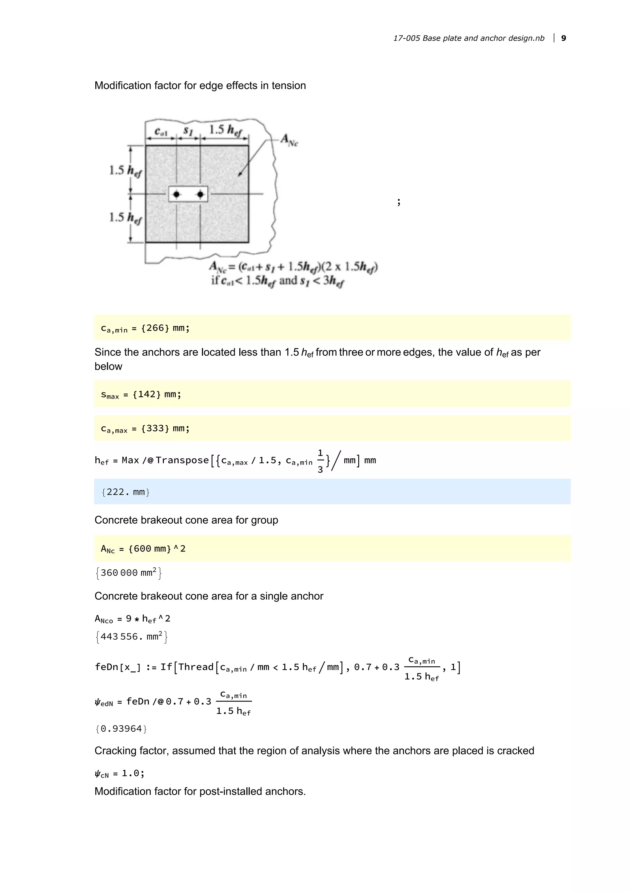Base plate and anchor design | PDF
