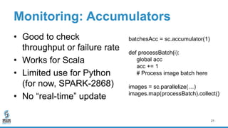 Tuning and Monitoring Deep Learning on Apache Spark | PPTX