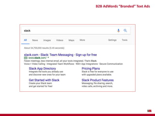 B2B AdWords “Branded” Text Ads
 