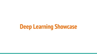 Deep Learning Showcase
 