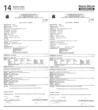 14   quinta-feira
     17 de maio de 2012
                          Diário Oficial
                           GUARUJÁ
 