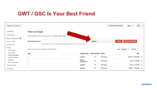 GWT / GSC Is Your Best Friend
 