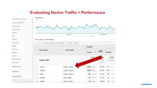 Evaluating Device Traffic + Performance
 